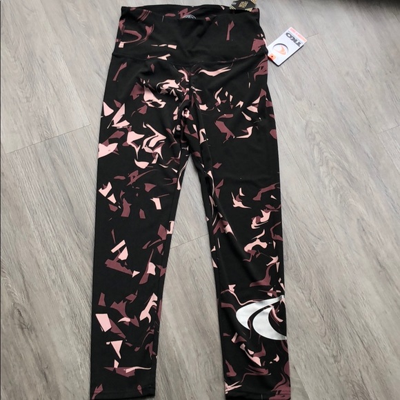 TKO Pants - NWT Black/pink/rose colored leggings